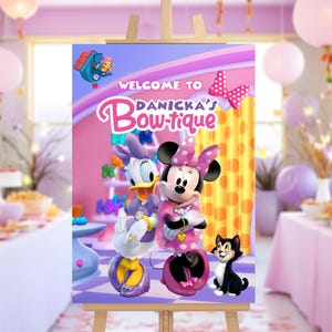 Bowtique-welkomstbord muis, welkomstbord muis, welkomstbanner muis, ALLEEN DIGITAAL BESTAND 0028