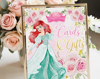 Princess signage, Princess gift signage, Princess Party cards and gifts Signage, Princess Party Signs, Instant Download 0024