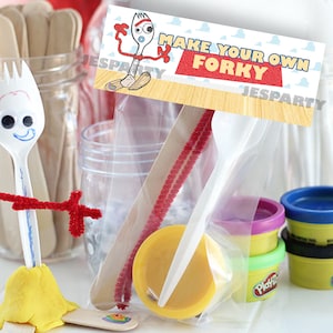 Toy Story make your own forky, Toy Story Forky, Toy Story Forky Bag Labels, Toy Story Forky Bag Labels, DIGITAL FILE ONLY 0009