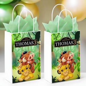 Etichetta per sacchetto regalo Il Re Leone, etichetta per sacchetto di carta Il Re Leone, etichetta per omaggio Il Re Leone, SOLO FILE DIGITALE 0011