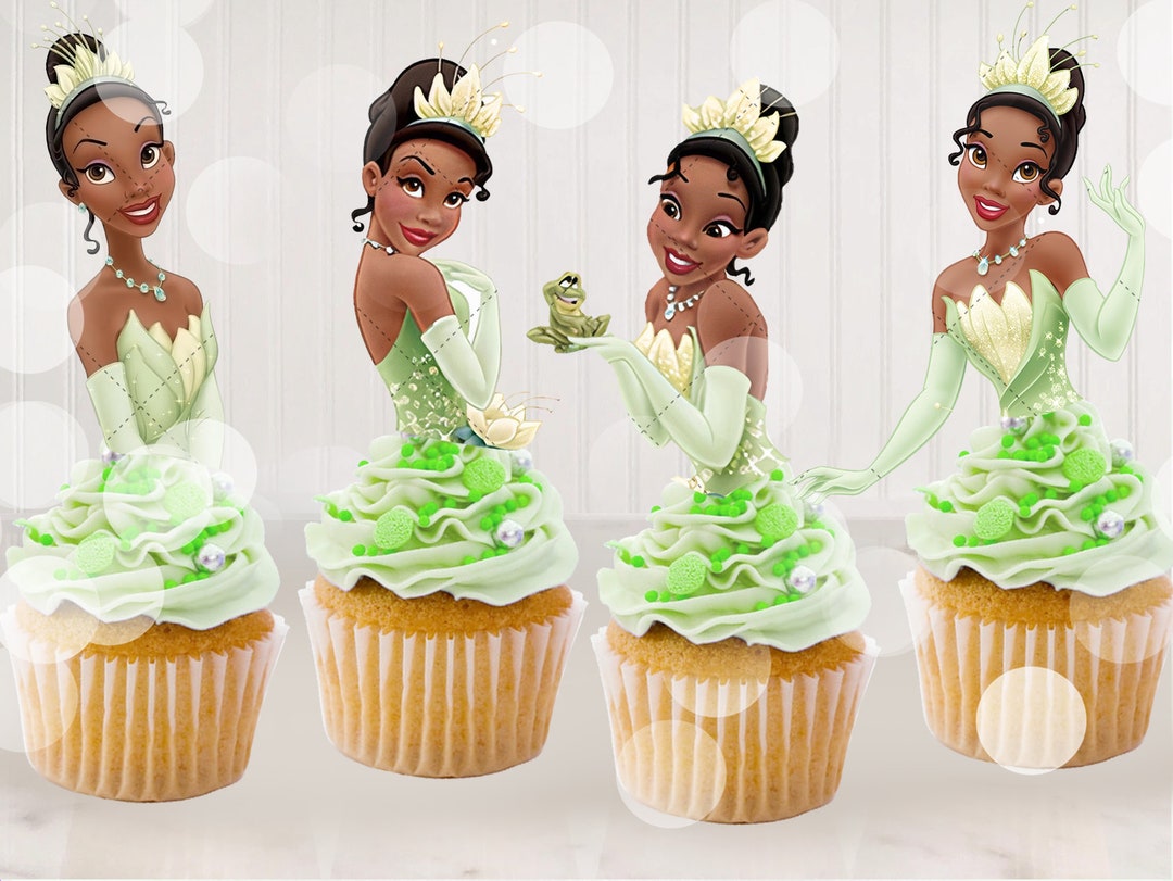 Disney Princess Cake Toppers Tiana Cupcake Toppers Printable Download