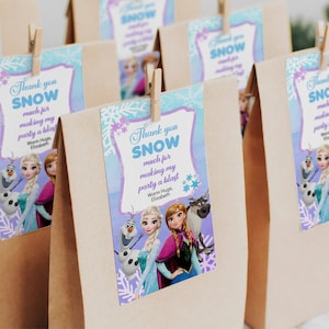 Frozen Thank You Tags, Frozen Thank you tags label, Frozen Thank you tags template 0013