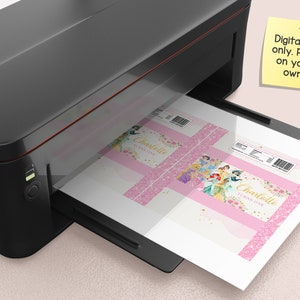 Princess Rice Paper Princess Rice Treats Template, Princess Pink Rice Treats Label ...