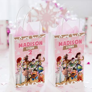 Toy Story Mädchen Leckerli Beutel Etikett, Toy Story Mädchen Leckerli Beutel Etikett, Toy Story Mädchen Leckerli Beutel Vorlage, Toy Story Pink bedruckbar, 0033