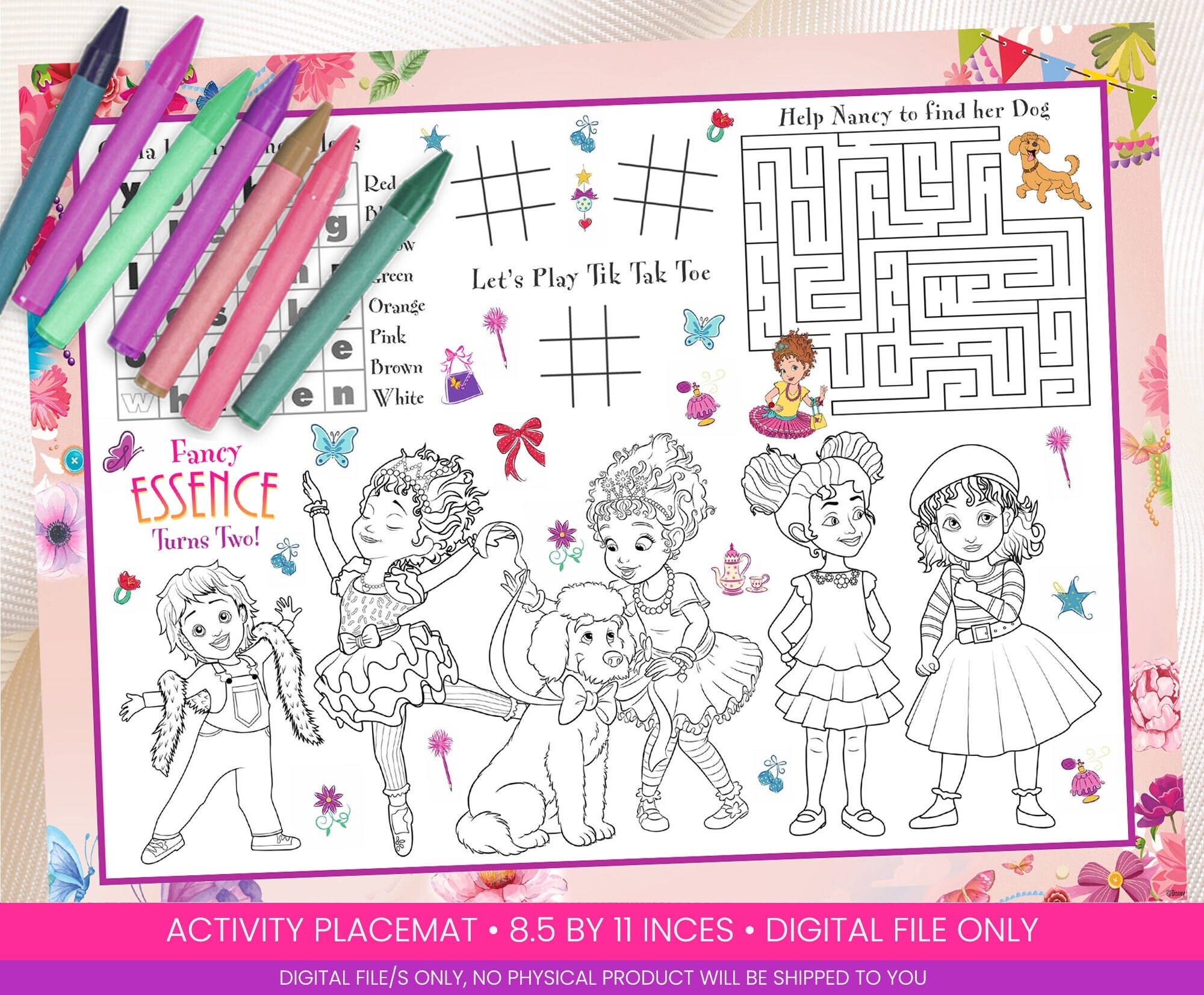 Free Fancy Nancy Coloring Pages To Print
