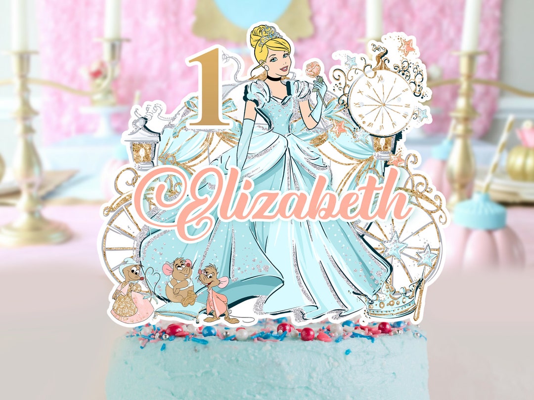 Cinderella Cake Topper, Cinderella Cake Topper Template 0020 Etsy