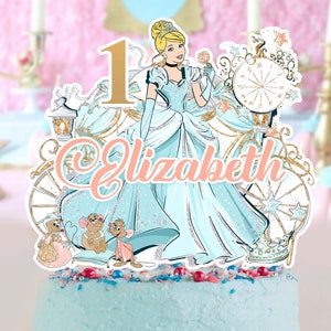 Cinderella Cake Topper, Cinderella Cake Topper Template 0020