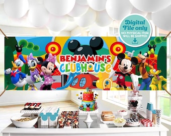 Achtergrond muisclubhuis, banner muisclubhuis, clubhuis muis, ALLEEN DIGITAAL BESTAND - 0006