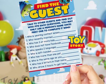 Toy story party game, Toy story Find the guess party game, It's a boy story party game,  INSTANT DOWNLOAD 0040