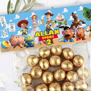 Étiquettes de sac de bonbons Toy Story, décoration de sac de bonbons Toy Story, étiquette de sac de bonbons Toy Story, fichier numérique uniquement 0016