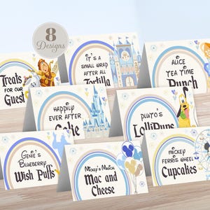 Dinseyland Food Label, Happiest Birthday Food label, Magical Party Food tent label, Babyland food label, 0037