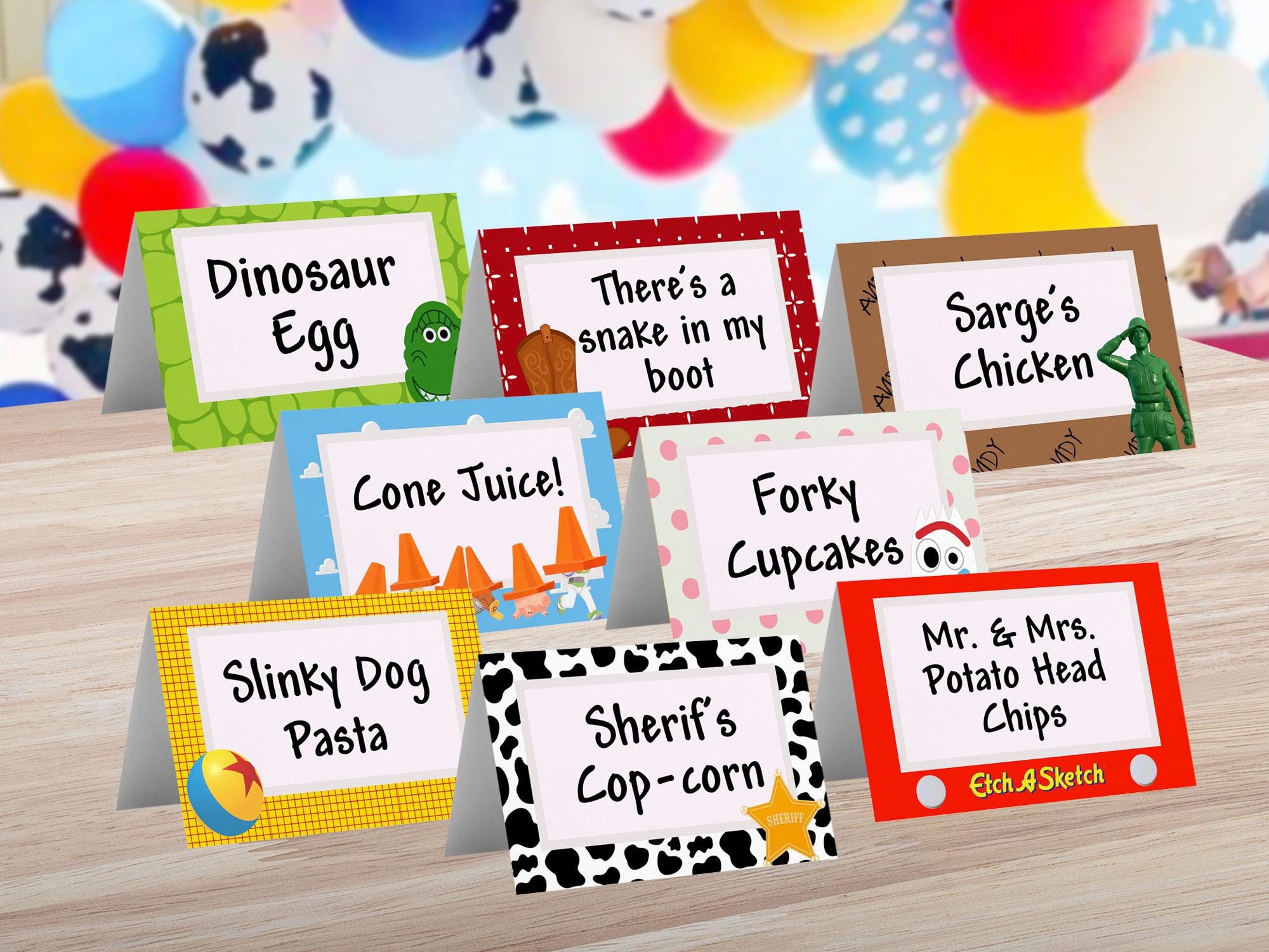Toy Story Etch a Sketch Food Tent Label, Toy Story Food Tent Label ...