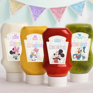 Dinseyland Condiments Label, Happiest Birthday Condiments label, Magical Party Condiments label, Babyland condiments label, 0015