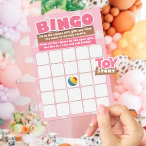 Toy story bingo game printable, It&#39;s a girl story, Toy Story party games, INSTANTDOWNLOAD 0019
