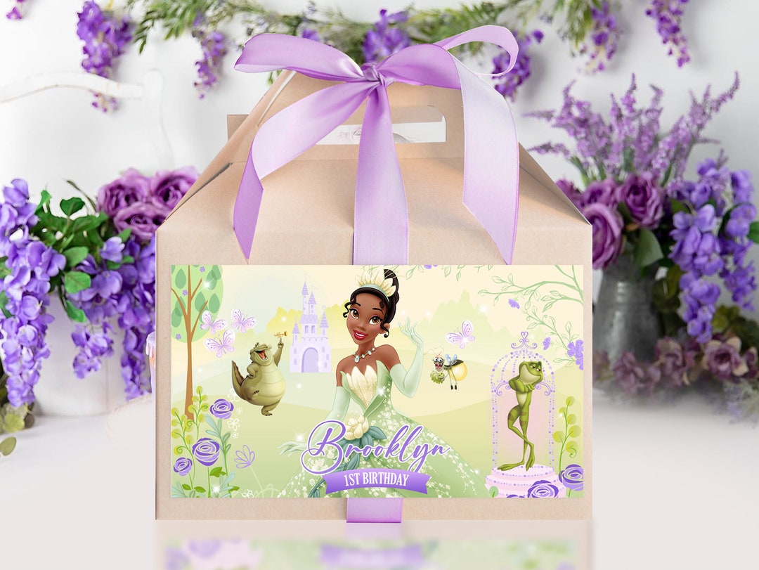 Princess Gable Box Princess Tiana Gable Box Label Printable, Princess Tiana Gable Box ...