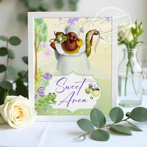 Baby Tiana Party Signage, Baby Tiana Signage, Baby Tiana Sweet Station Signage, Baby Tiana Party, Princess tiana party, 0041 0035