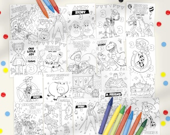 Toy Story Coloring Sheets for goodie bags, Activity for Birthday Party, 0016