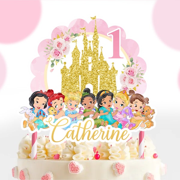 Baby Princess Cake Topper, Baby Princess Centerpiece, Baby Princess Printable Topper, Baby Princess, DIGITAL FILE ONLY 0010
