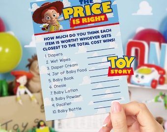 Toy Story Baby Shower Game, The Price is Right (Instant Download) 0040