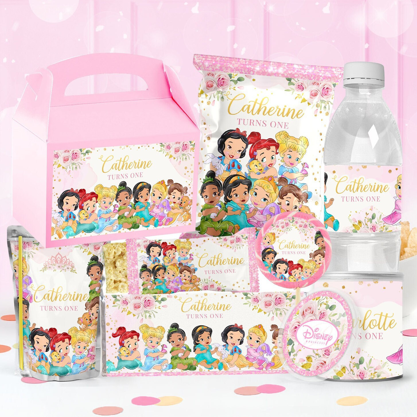 Baby Princess Party Package, Baby Princess Birthday Printables, Baby Princess Party Kit, DIGITAL FILE ONLY - 0010