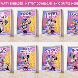 Mouse bowtique party signage, Mouse bowtique, party sign, Mouse bowtique birthday signage, INSTANT DOWNLOAD 0028