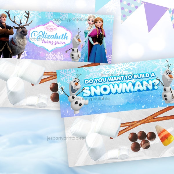Do you want to build a snowman Candy Bag, Frozen Candy Bag Labels, Do you want to build a snowman Candy Bag Topper, DIGITAL FILE ONLY 0013