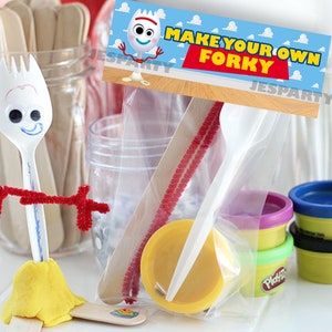 Toy Story make your own forky, Toy Story Forky, Toy Story Forky Bag Labels, Toy Story Forky Bag Labels, DIGITAL FILE ONLY 0016