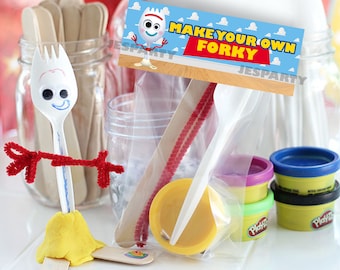 Toy Story haz tu propio forky, Toy Story Forky, Etiquetas de bolsas Toy Story Forky, Etiquetas de bolsas Toy Story Forky, ARCHIVO DIGITAL SOLAMENTE 0016