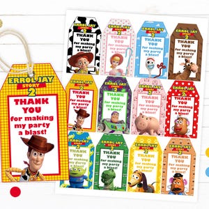 Toy Story thank you tags, Toy Story Giveaway Labels, Toy Story, DIGITAL FILE ONLY 0016