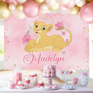 Lion King Nala Backdrop, Lion King Nala Banner, Lion King Nala, Lion King Nala Baby Shower, DIGITAL FILE ONLY 0004