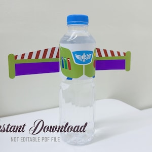 Toy Story Buzz Bottle Wrapper, Toy Story Bottle Wrapper Printable, Toy