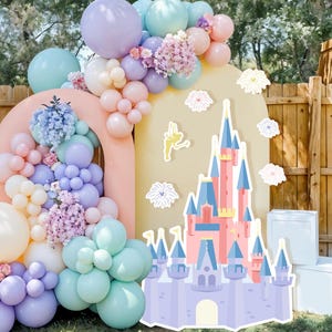 Printable Disneyland Castle Cutout, Disneyland Baby Shower Stand Up Prop, Princess Party Decoration, DIGITAL FILE ONLY 0015 0044
