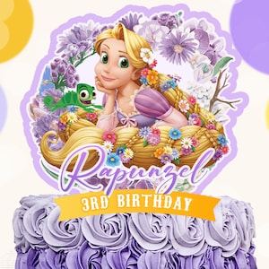Tangled Rapunzel cake topper, Tangled Rapunzel Birthday Cake Topper Tangled Rapunzel toppers, Tangled Rapunzel, DIGITAL FILE ONLY 0034