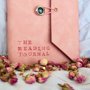 DAMAGED - The Reading Journal | Personalised | Refillable Leather Binder | Book Tracker | Book Lover Gift | Discounted