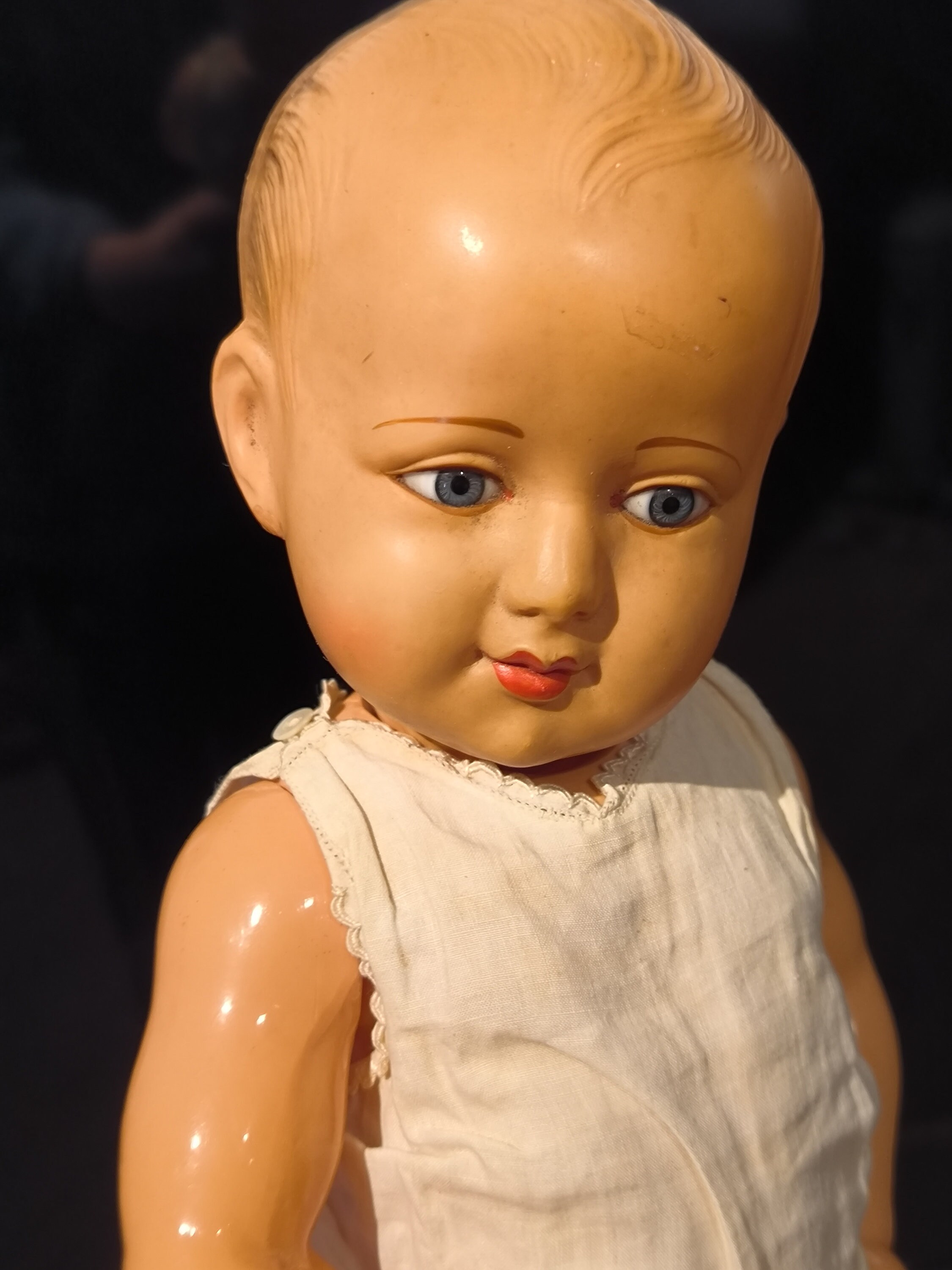 ANCIENNE TÊTE DE Poupée celluloïd Petit Colin bel état EUR 23,00