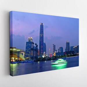 Guangzhou Canvas Print, China Wall Art, Large Guangzhou Skyline