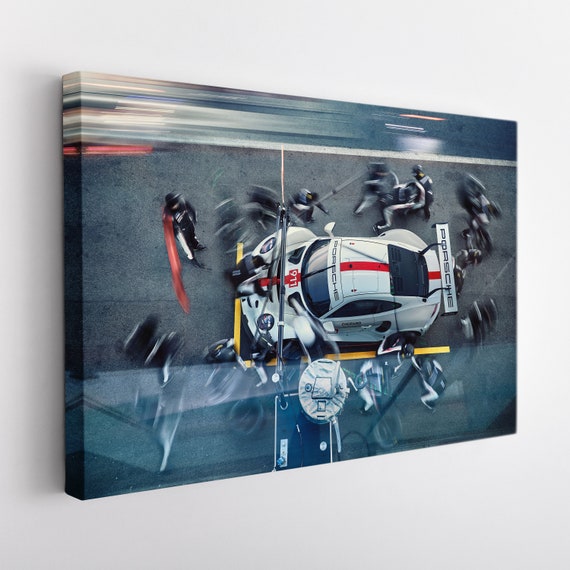 Porsche 911 RSR Canvas Print, Porsche Wall Art, Sport Car Print, Porsche Canvas Art