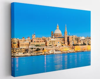 Valletta Canvas Print, Valletta Wall Art, Malta Canvas Art