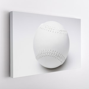 Baseball Canvas Print, Baseball Wall Art, Minimalist Baseball Print, Baseball Fan Gift