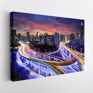 Shanghai Canvas Print, China Wall Art, Large Shanghai Print