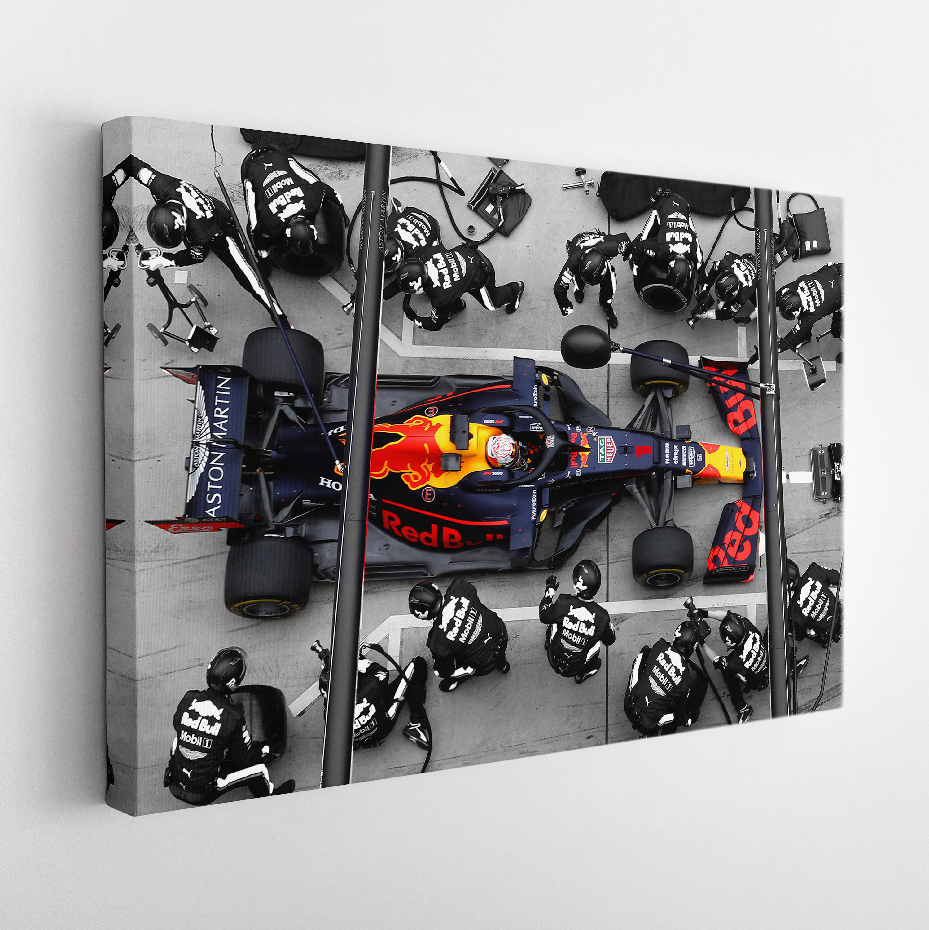 Verstappen Pit Stop Canvas Print, Max Verstappen Wall Decor, Formula 1 Canvas Art, Verstappen Fan Gift