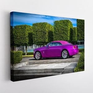 Rolls-Royce Dawn Canvas Print, Rolls-Royce Wall Art, Sport Car Print, Rolls-Royce Canvas Art