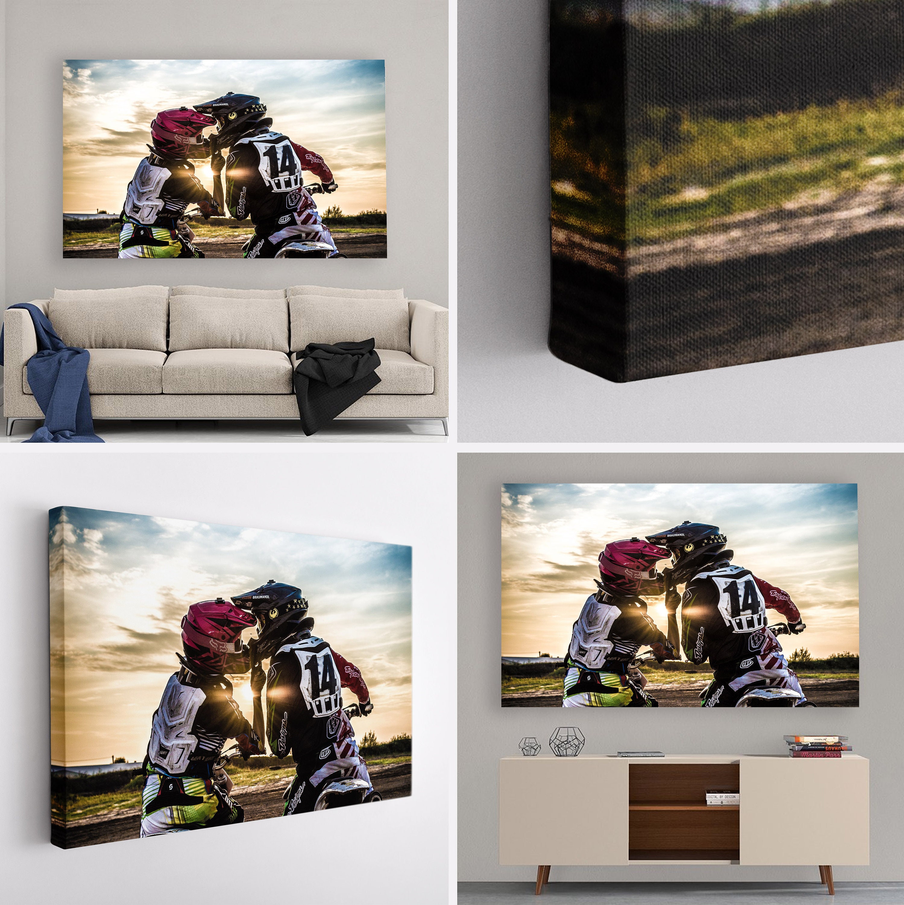 Motocross – designer canvas print – Photowall