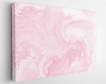 Pastel Colors Canvas Art, Abstract Marble Canvas Print, Marble Wall Art, Pink Marble Print, Abstract Wall Art