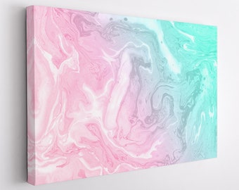 Abstract Marble Canvas Print, Marble Canvas Art, Pastel Colors Wall Art, Pink Marble Print, Abstract Wall Art