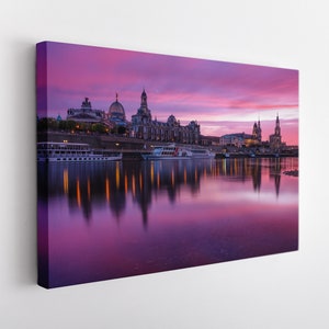 Dresden Canvas Print, Germany Wall Art, Dresden Skyline