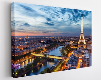 Paris Canvas Print, Paris Skyline, Paris Wall Art