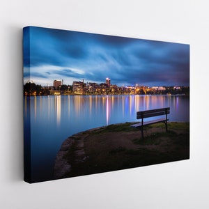 Tampere Canvas Print, Tampere Skyline, Finland Wall Art