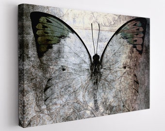 Abstract Butterfly Canvas Print, Butterflies Wall Art