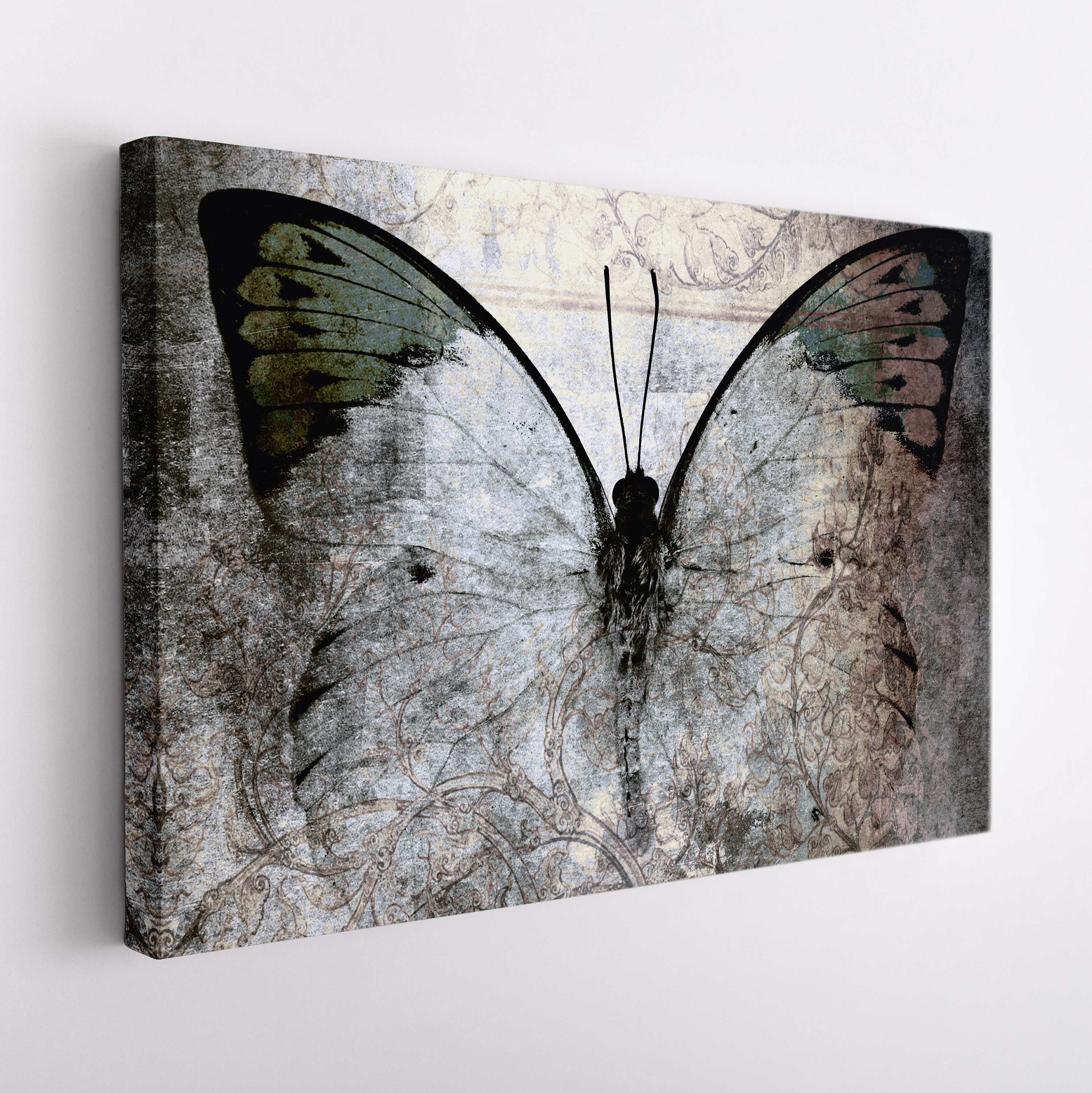 Abstract Butterfly Canvas Print, Butterflies Wall Art - Etsy